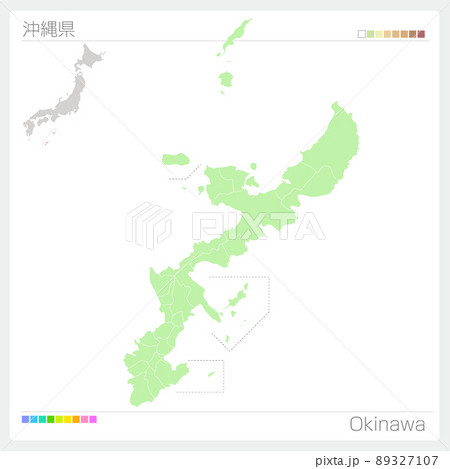沖縄県・Okinawa Map 89327107
