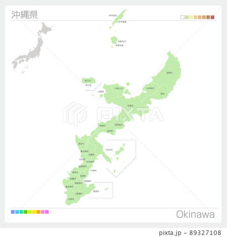 沖縄県・Okinawa Map
