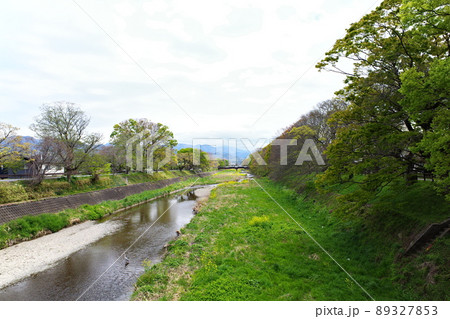 彦根八景　芹川の風景（滋賀・彦根）4 89327853