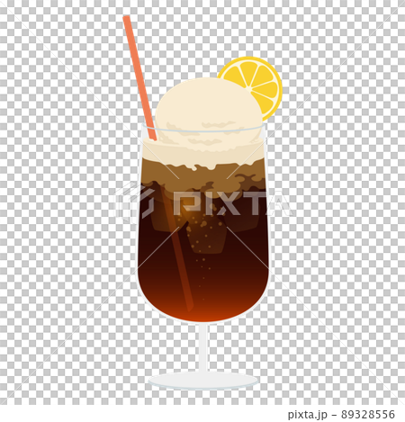 Coke float illustration - Stock Illustration [89328556] - PIXTA