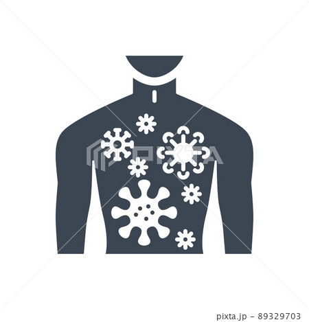 Infection related vector glyph icon Infection related vector glyph icon 89329703