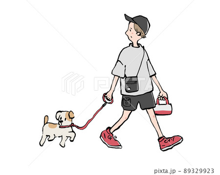 犬と散歩 89329923