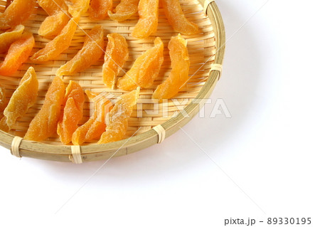 ドライピーチのクローズアップ ドライフルーツ 89330195