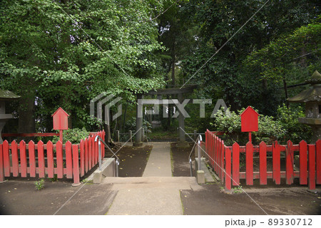 大和市下和田　左馬神社　参道 89330712