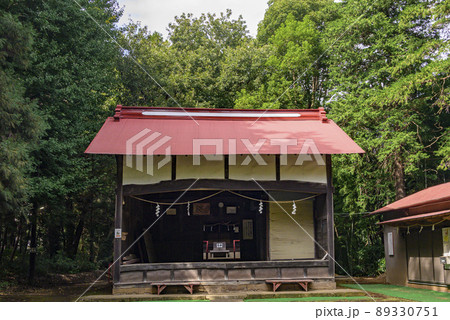 大和市下和田　左馬神社全景 89330751