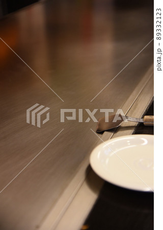 鉄板　鉄板焼き　カウンター 89332123