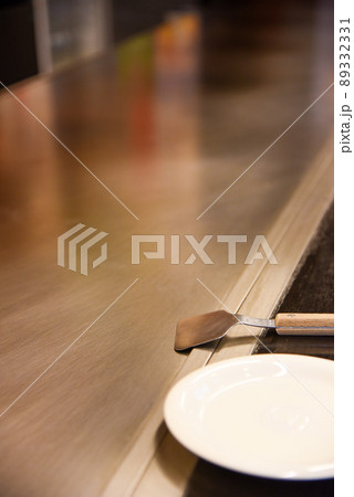 鉄板　鉄板焼き　カウンター 89332331