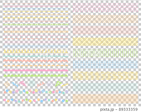 彩色手繪線集 89333359