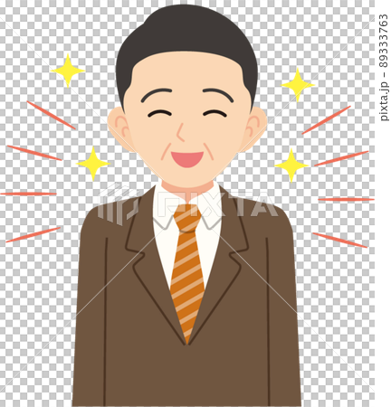 笑臉中間男商人_沒有線 89333763