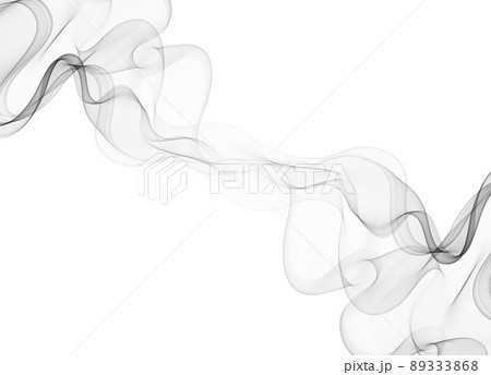 Vector abstract flowing wave lines isolated on white background. Design element for wedding invitation, greeting card 89333868