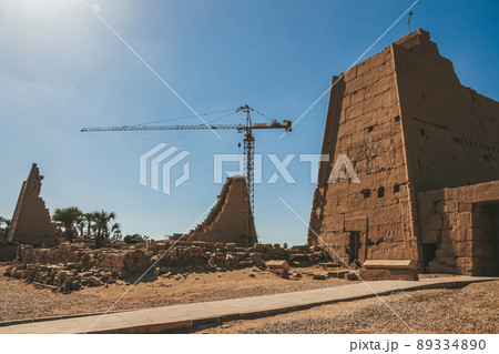 Ruins of the Egyptian Karnak Temple, the largest open-air museum in Luxor Ruins of the Egyptian Karnak Temple, the largest open-air museum in Luxor 89334890