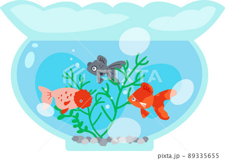 金魚鉢のイラスト素材 金魚鉢のイラスト素材 89335655