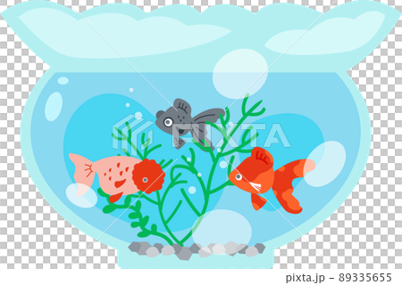 金魚鉢のイラスト素材 金魚鉢のイラスト素材 89335655