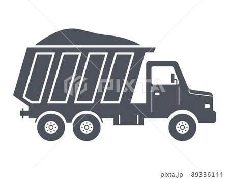 sand truck icon. transportation of building materials. sand truck icon. transportation of building materials. 89336144