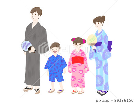 浴衣の家族 浴衣の家族 89336156