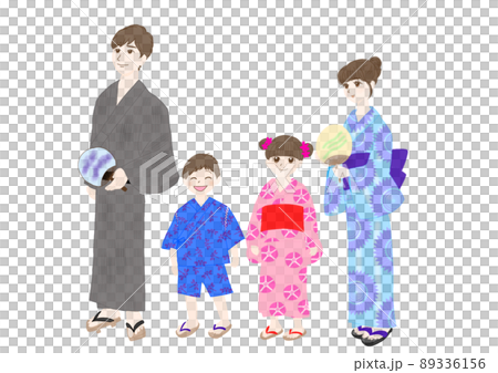 浴衣の家族 浴衣の家族 89336156