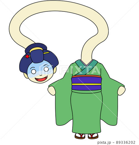 ろくろ首のイラスト 89336202