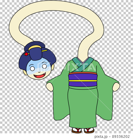 ろくろ首のイラスト 89336202