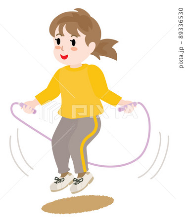 縄跳びをする女の子 89336530