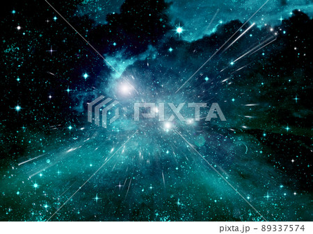 galaxy in a free space. 3D rendering 89337574