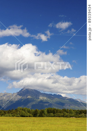 High Tatras with the dominant mountain Krivan, Slovakia 89339434