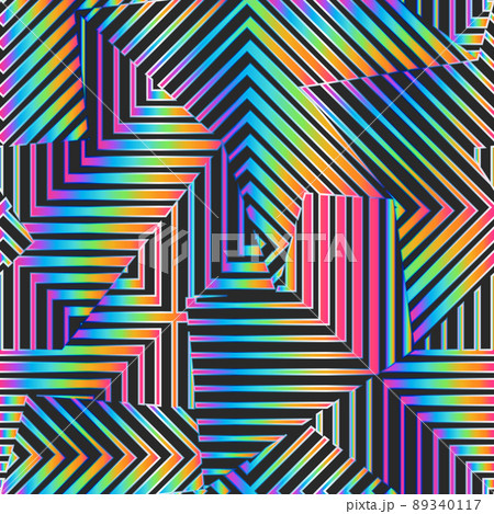 Spectrum color geometric pattern. Spectrum color geometric pattern. 89340117