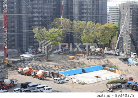 マンション建設現場 89340378