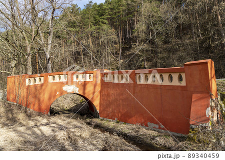 Red bridge near Nepomuk, Czech Republic Red bridge near Nepomuk, Czech Republic 89340459