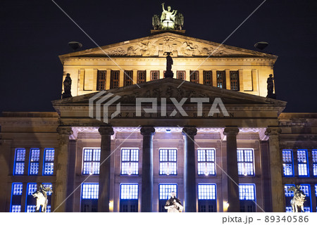 Berlin Concert Hall at Gendarmenmarkt - amazing view at night 89340586