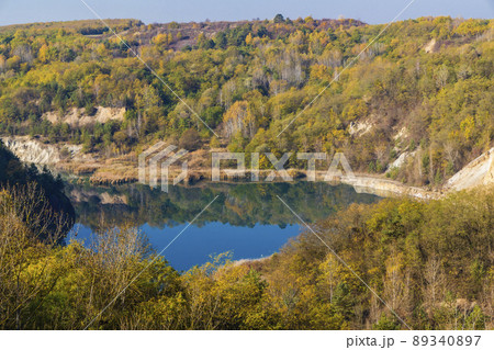 Gold mine near village of Rudabanya in Northern Hungary with a site of remains Rudapithecus Hungaricus, Hungary 89340897