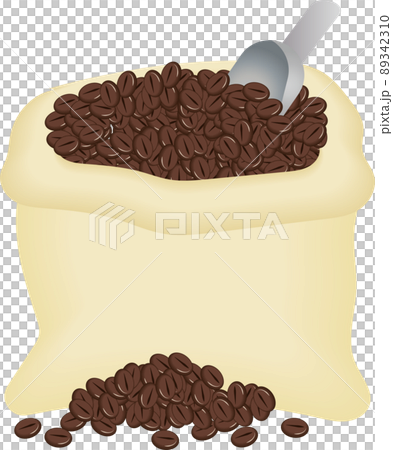 在大麻袋子的咖啡豆 89342310