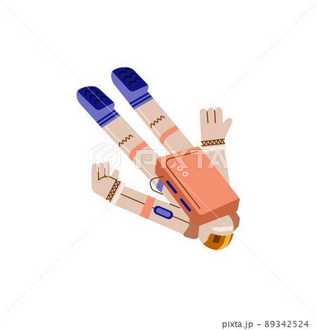 Astronaut or cosmonaut in spacesuit in weightlessness, flat vector isolated. Astronaut or cosmonaut in spacesuit in weightlessness, flat vector isolated. 89342524