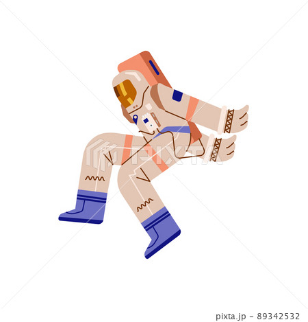 Space traveler or astronaut exploring the universe, flat vector isolated. Space traveler or astronaut exploring the universe, flat vector isolated. 89342532