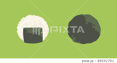 丸いおにぎりのイラスト 89342701