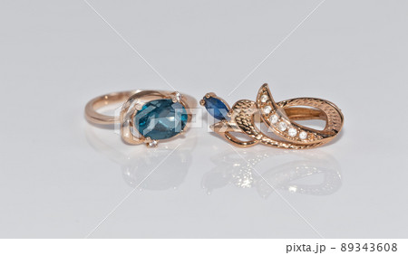 graceful gold jewelry ring and earrings with Topaz graceful gold jewelry ring and earrings with Topaz 89343608