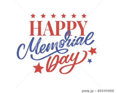 Happy Memorial Day - Stars and Stripes Letter 89344966