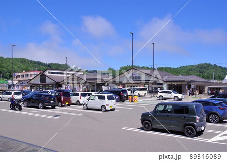 岩手の道の駅 晴れた日の道の駅たろう 空バック 岩手の道の駅 晴れた日の道の駅たろう 空バック 89346089