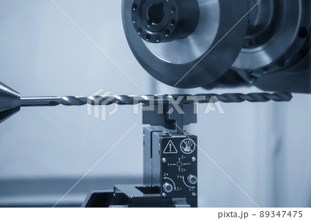 The drilling tool regrinding process with abrasive wheel. 89347475