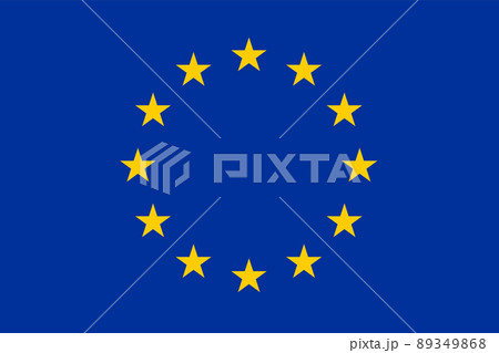 European Union flag vector. National flag of EU 89349868