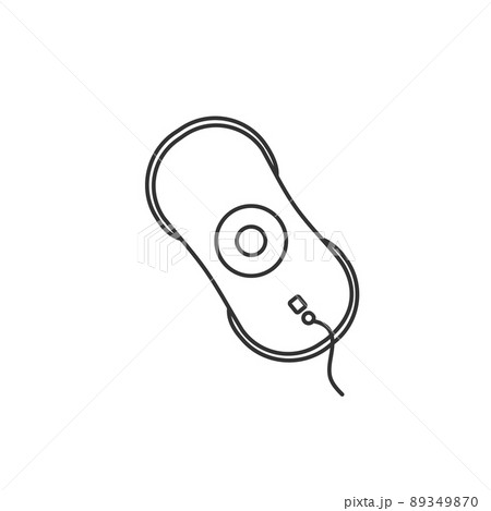 Window cleaning robot line icon vector. 89349870