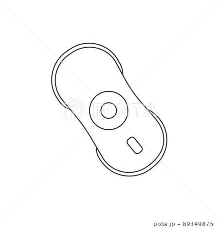 Window cleaning robot line icon vector. 89349875