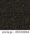 Mosaic seamless dark colored pixel background. 89349884