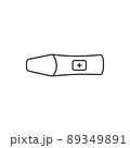 Pregnancy test outline vector icon  89349891