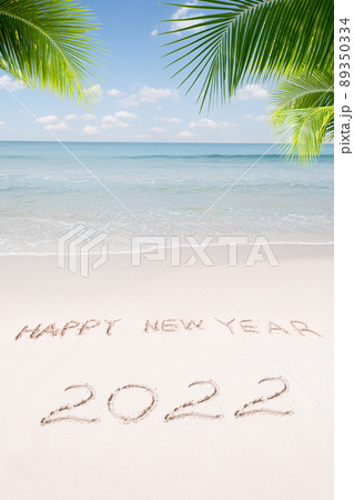 new year theme  tropical beach  89350334