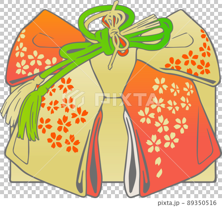 Tsukuri-obi vector illustration (Kimono item... - Stock Illustration ...