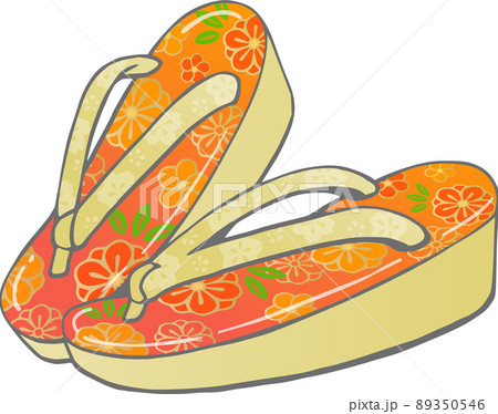 草履ベクターイラスト 89350546