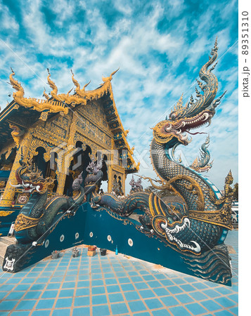 Wat Rong Suea Ten, the Blue Temple, in Chiang Rai, Thailand 89351310