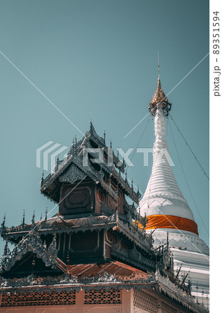 Wat Phrathat Doi Kongmu temple in Mae Hong Son, Thailand 89351594