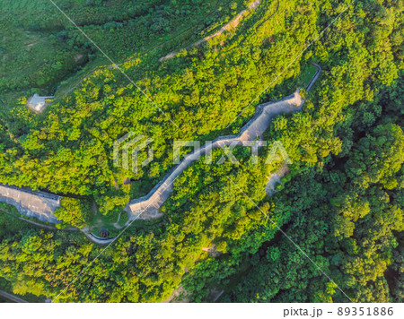 Fort No. 7 in Vladivostok. Russia Aerial photo from drone 89351886