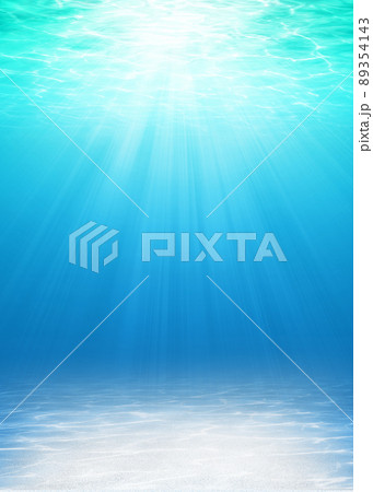 海中　マリンブルー　背景素材 89354143